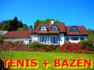 Chalupa, Vlachovo Březí, levné ubytování Šumava, Vila V.I.P pro každého, vlastní ten.kurt vnitř.bazén,sauna, kulečník, * BAZÉN   * TENISOVÝ KURT * SAUNA * KULEČNÍK.  Luxusní vila je k dispozici pouze pro vás, majitel bydlí jinde.....