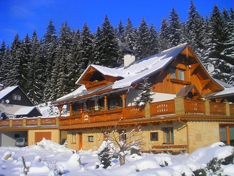 Penzion, Harrachov, Levné ubytování Krkonoše, Pension Encián