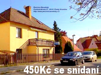 Levné Apartmány Český Krumlov blízko centra Českého Krumlova > Pension Závodský