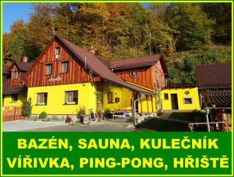Pěkné ubytování v Jeseníkách - Chata Oldřiška s bazénem, Jeseníky Pěkné ubytování v Jeseníkách - Chata Oldřiška s bazénem, Jeseníky